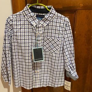 Andy & Evan new blue check button down